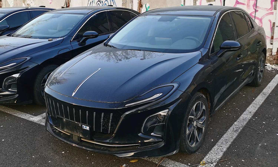 Used Hongqi E-QM5 2021 Model Ride-Hailing Charging Base Edition 4-Seater BEV 54kWh 431km