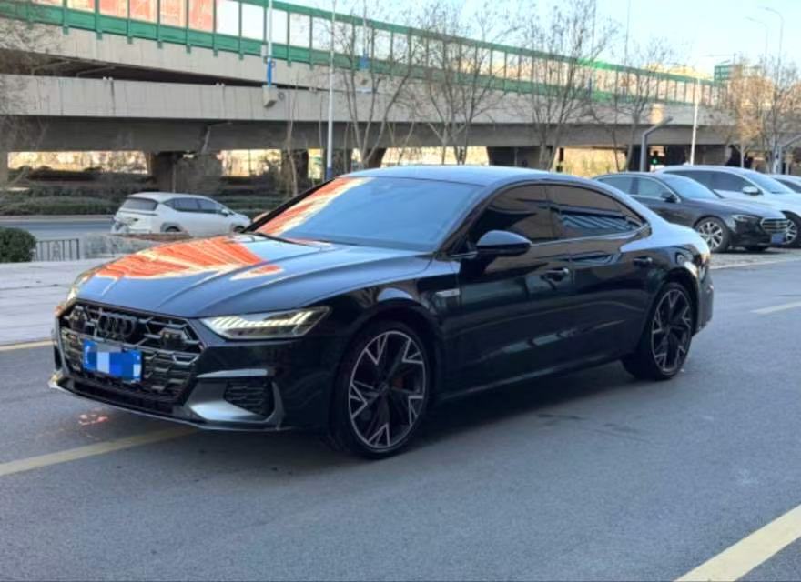 Used Audi A7L 2024 Model 45 TFSI quattro S-line Black Knight Edition 2.0T 245HP L4 7DCT